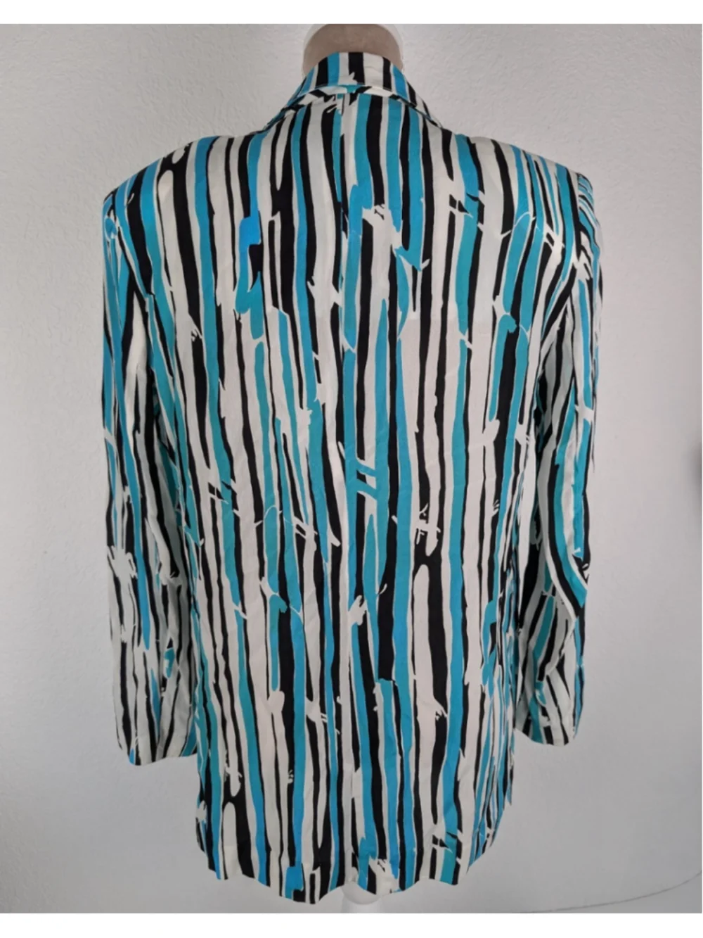 Vintage Christian Dior Separates Teal Blazer Jacket Sz 10 Retro 80s Power Suit